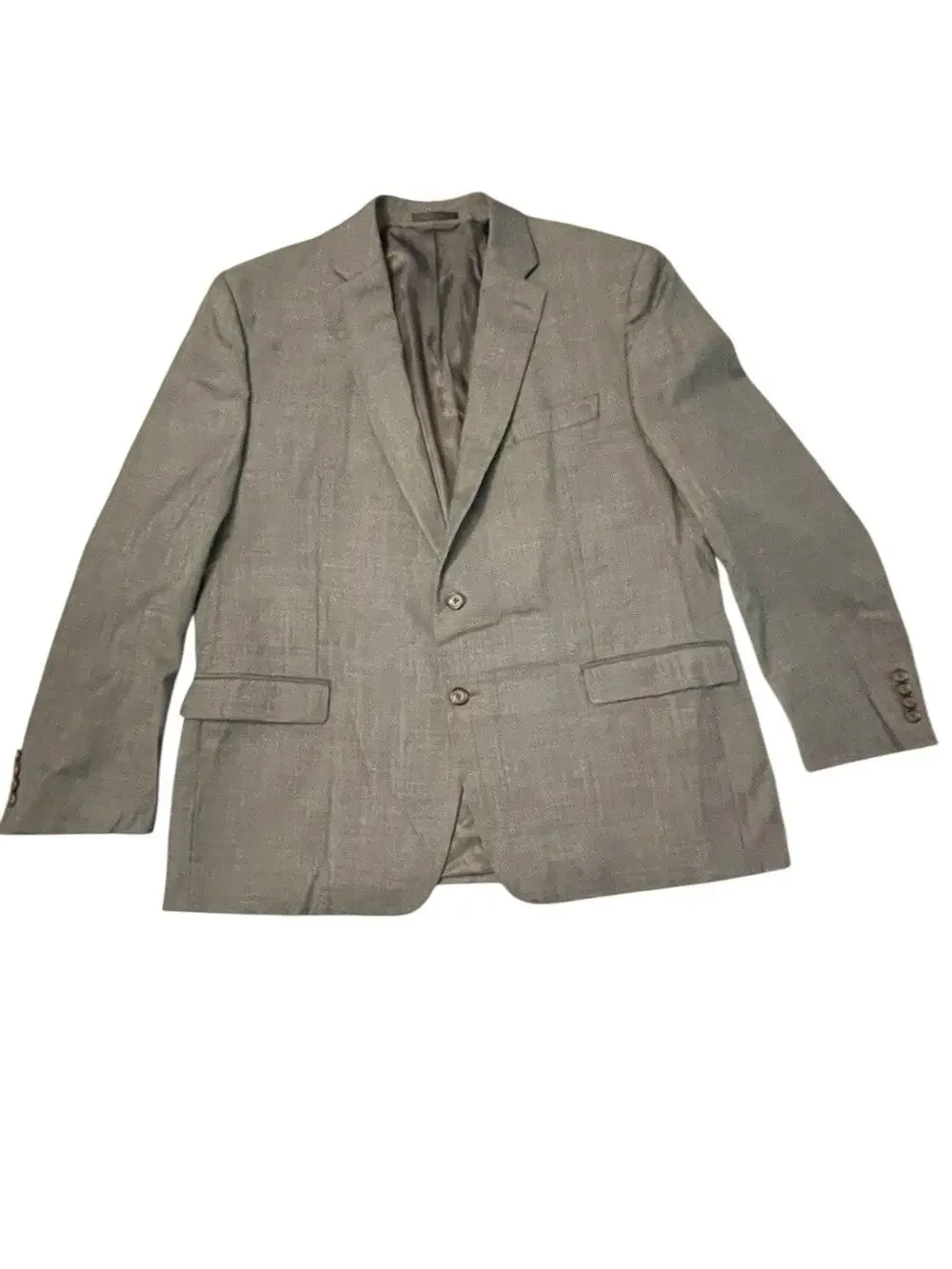 Lauren Ralph Lauren Gray 100% Wool Sport Coat Blazer Jacket 46R Classic Fit